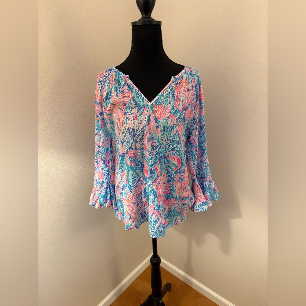 Lily Pulitzer Bell Sleeve Women's Top